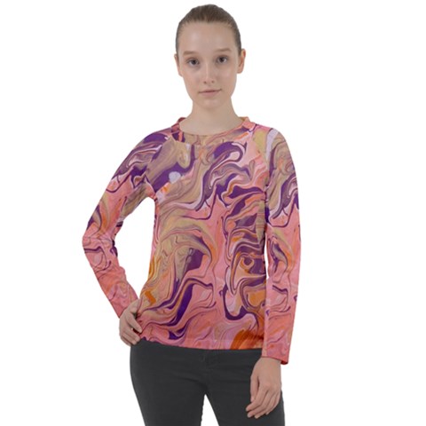 Pink ribbon Women s Long Sleeve Raglan T