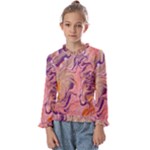 Pink ribbon Kids  Frill Detail T-Shirt