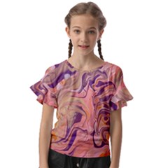 Kids  Cut Out Flutter Sleeves 