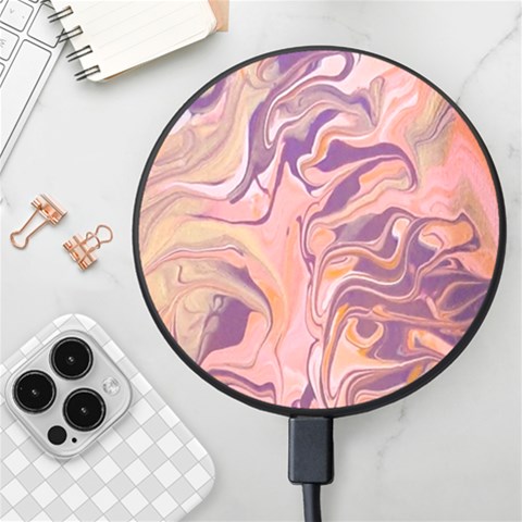 Pink ribbon Wireless Fast Charger(Black) from ArtsNow.com