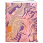 Pink ribbon 7  x 9  Softcover Notebook