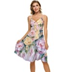 immortal love summer dress Sleeveless Tie Front Chiffon Dress