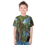 Patagonian Forest Trees Close-up, Rio Negro Province, Patagonia, Argentina Kids  Cotton T-Shirt