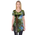 Patagonian Forest Trees Close-up, Rio Negro Province, Patagonia, Argentina Short Sleeve Tunic 