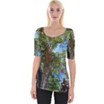 Patagonian Forest Trees Close-up, Rio Negro Province, Patagonia, Argentina Wide Neckline T-Shirt