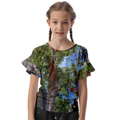 Kids  Cut Out Flutter Sleeves 