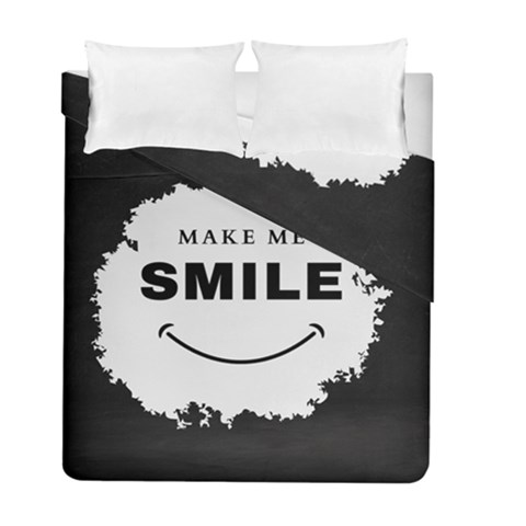 Black And White Simple Make Me Smile T Shirt 20250203 014057 0000 Duvet Cover Double Side (Full/ Double Size) from ArtsNow.com