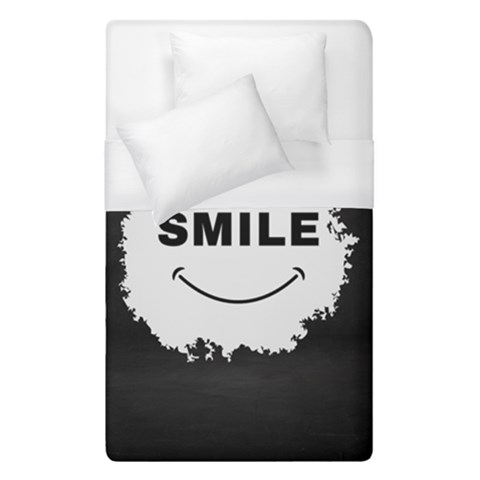 Black And White Simple Make Me Smile T Shirt 20250203 014057 0000 Duvet Cover (Single Size) from ArtsNow.com