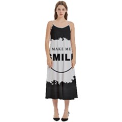 Casual Spaghetti Strap Midi Dress 