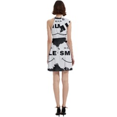 Cocktail Party Halter Sleeveless Dress With Pockets 