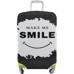 Black And White Simple Make Me Smile T Shirt 20250203 014057 0000 Luggage Cover (Large) from ArtsNow.com