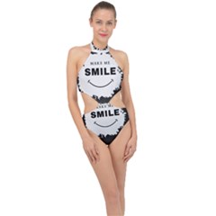 Halter Side Cut Swimsuit 