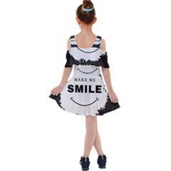 Kids  Shoulder Cutout Chiffon Dress 