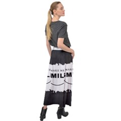 Velour Split Maxi Skirt 