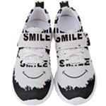 Black And White Simple Make Me Smile T Shirt 20250203 014057 0000 Women s Velcro Strap Shoes