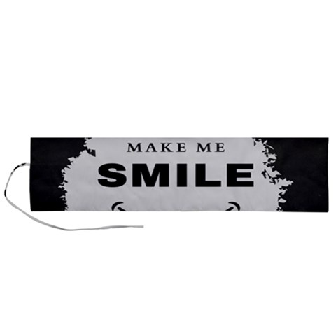 Black And White Simple Make Me Smile T Shirt 20250203 014057 0000 Roll Up Canvas Pencil Holder (L) from ArtsNow.com