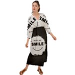 Black And White Simple Make Me Smile T Shirt 20250203 014057 0000 Grecian Style  Maxi Dress