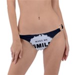 Black And White Simple Make Me Smile T Shirt 20250203 014057 0000 Ring Detail Bikini Bottoms