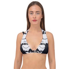 Double Strap Halter Bikini Top 