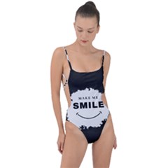 Tie Strap One Piece Swimsuit 