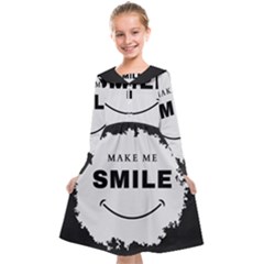 Black And White Simple Make Me Smile T Shirt 20250203 014057 0000 Kids  Midi Sailor Dress from ArtsNow.com