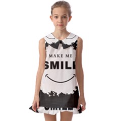 Kids  Pilgrim Collar Ruffle Hem Dress 