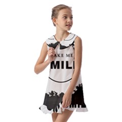 Kids  Pilgrim Collar Ruffle Hem Dress 