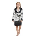 Kids  Long Sleeve Velvet Lounge Robe 