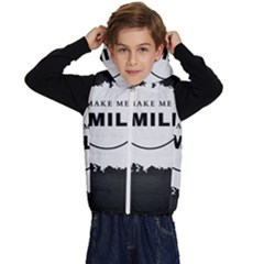 Black And White Simple Make Me Smile T Shirt 20250203 014057 0000 Kids  Stylish Hooded Puffer Vest from ArtsNow.com