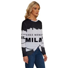 Long Sleeve Crew Neck Pullover Top 