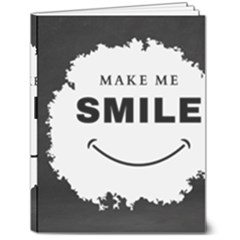 Black And White Simple Make Me Smile T Shirt 20250203 014057 0000 7  x 9  Softcover Notebook from ArtsNow.com