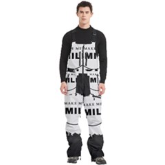 Men s Front Zip Ski And Snowboard Bib Pants 