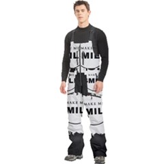 Men s Front Zip Ski And Snowboard Bib Pants 