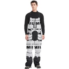 Men s Front Zip Ski And Snowboard Bib Pants 