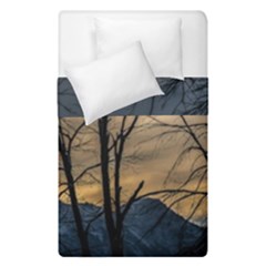 Tree silhouette at border of nahuel haupi lake, rio negro, argentina Duvet Cover Double Side (Single Size) from ArtsNow.com