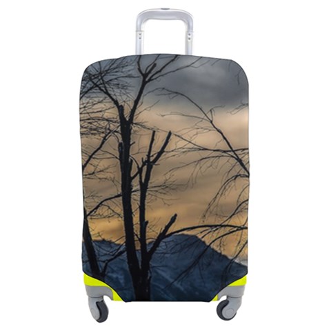 Tree silhouette at border of nahuel haupi lake, rio negro, argentina Luggage Cover (Medium) from ArtsNow.com