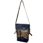 Tree silhouette at border of nahuel haupi lake, rio negro, argentina Folding Shoulder Bag