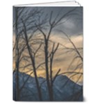 Tree silhouette at border of nahuel haupi lake, rio negro, argentina 5  x 7  Hardcover Notebook