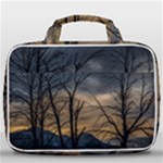 Tree silhouette at border of nahuel haupi lake, rio negro, argentina Travel Toiletry Bag With Hanging Hook