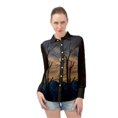 Long Sleeve Chiffon Shirt 