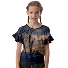 Kids  Cut Out Flutter Sleeves 