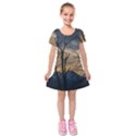 Kids  Short Sleeve Velvet Dress 