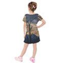 Kids  Short Sleeve Velvet Dress 