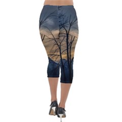 Lightweight Velour Capri Leggings  