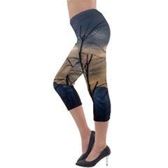 Lightweight Velour Capri Leggings  