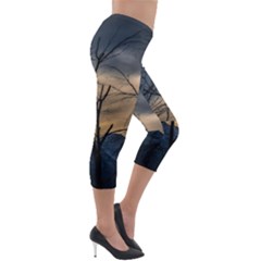 Lightweight Velour Capri Leggings  