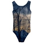 Tree Silhouette At Border Of Nahuel Haupi Lake, Rio Negro, Argentina Kids  Cut-Out Back One Piece Swimsuit