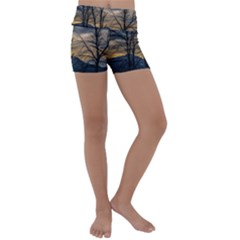 Kids  Lightweight Velour Yoga Shorts 