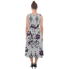 Midi Tie-Back Chiffon Dress 