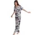 Short Sleeve Long Pants Satin Pajamas Set 